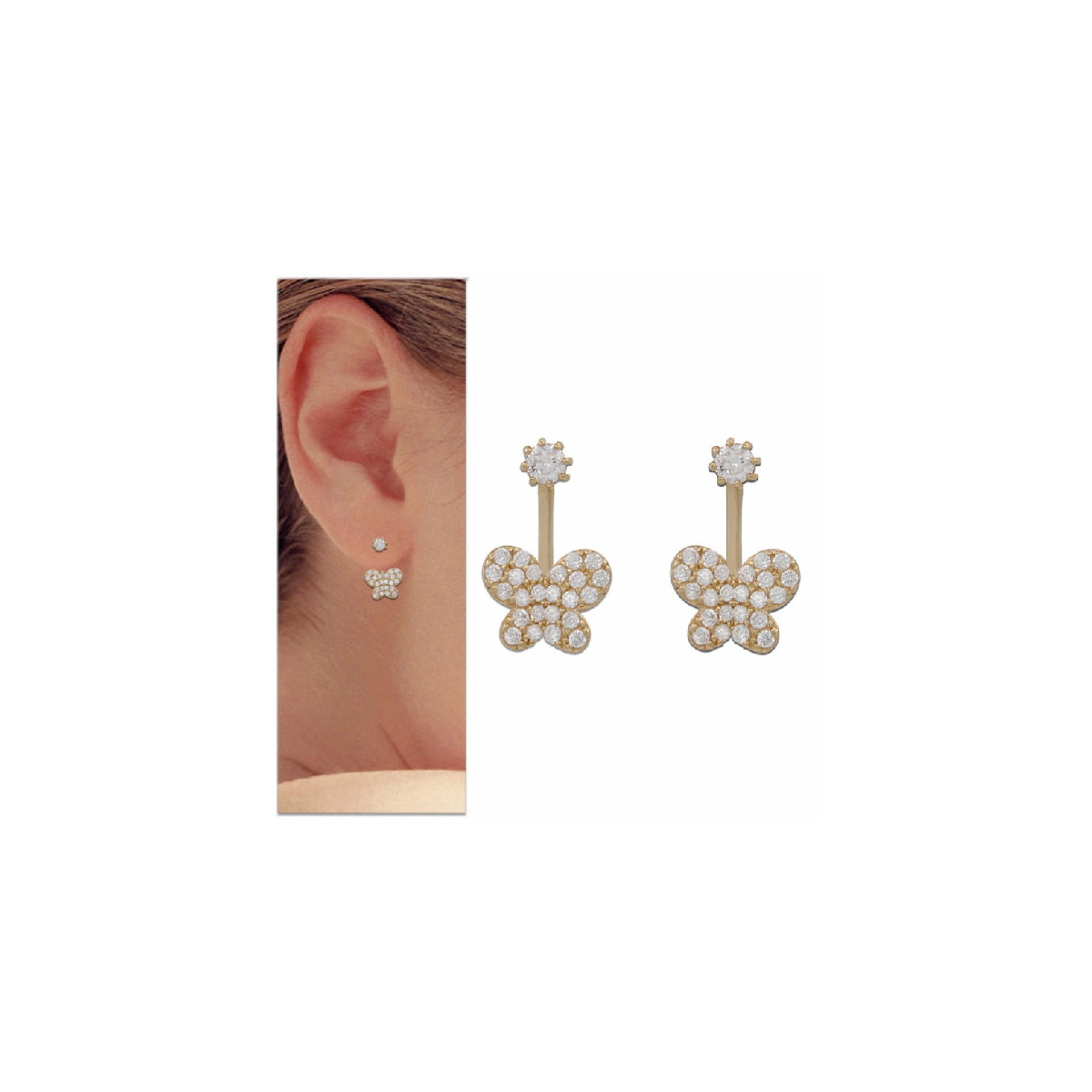 Pendientes Oro Lucarelli P993