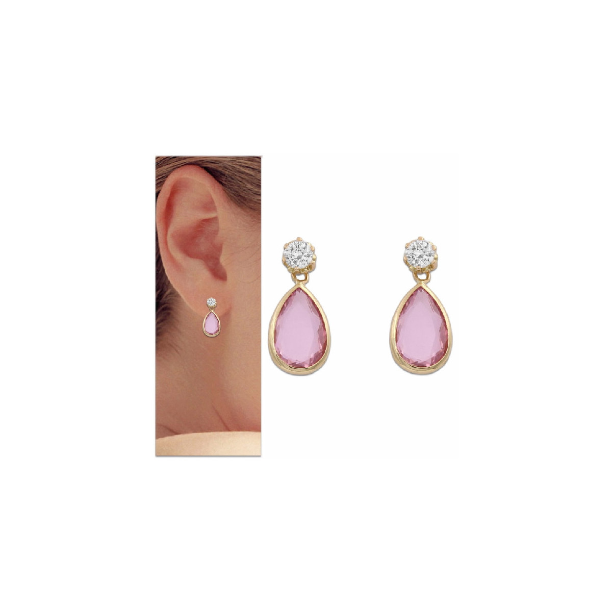 Pendientes Oro Lucarelli P988