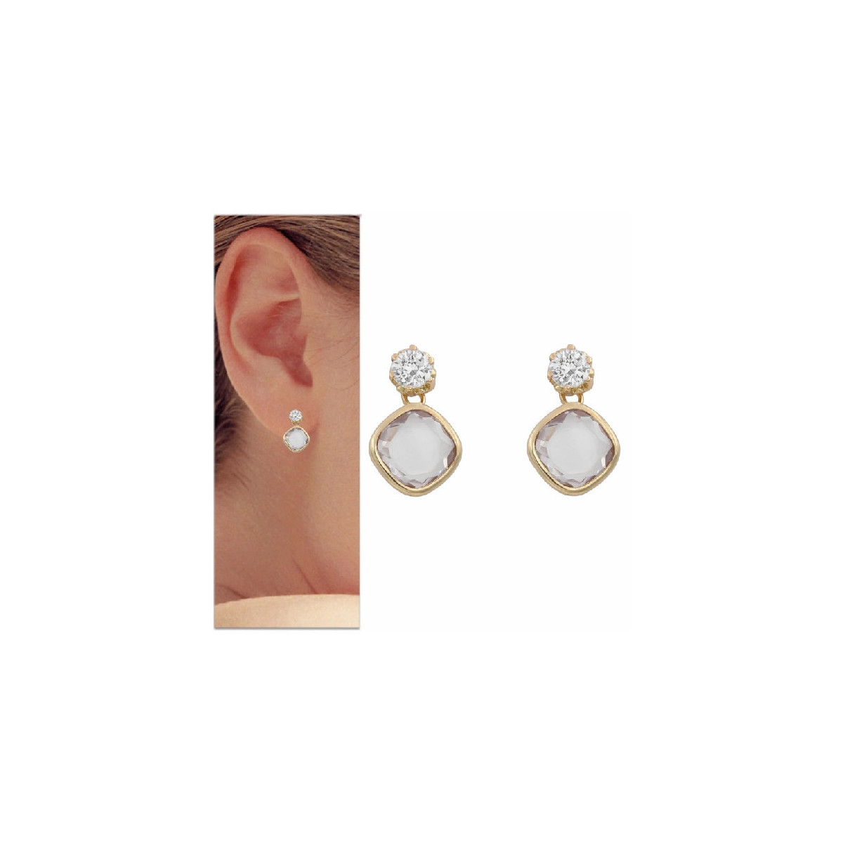 Pendientes Oro Lucarelli P983