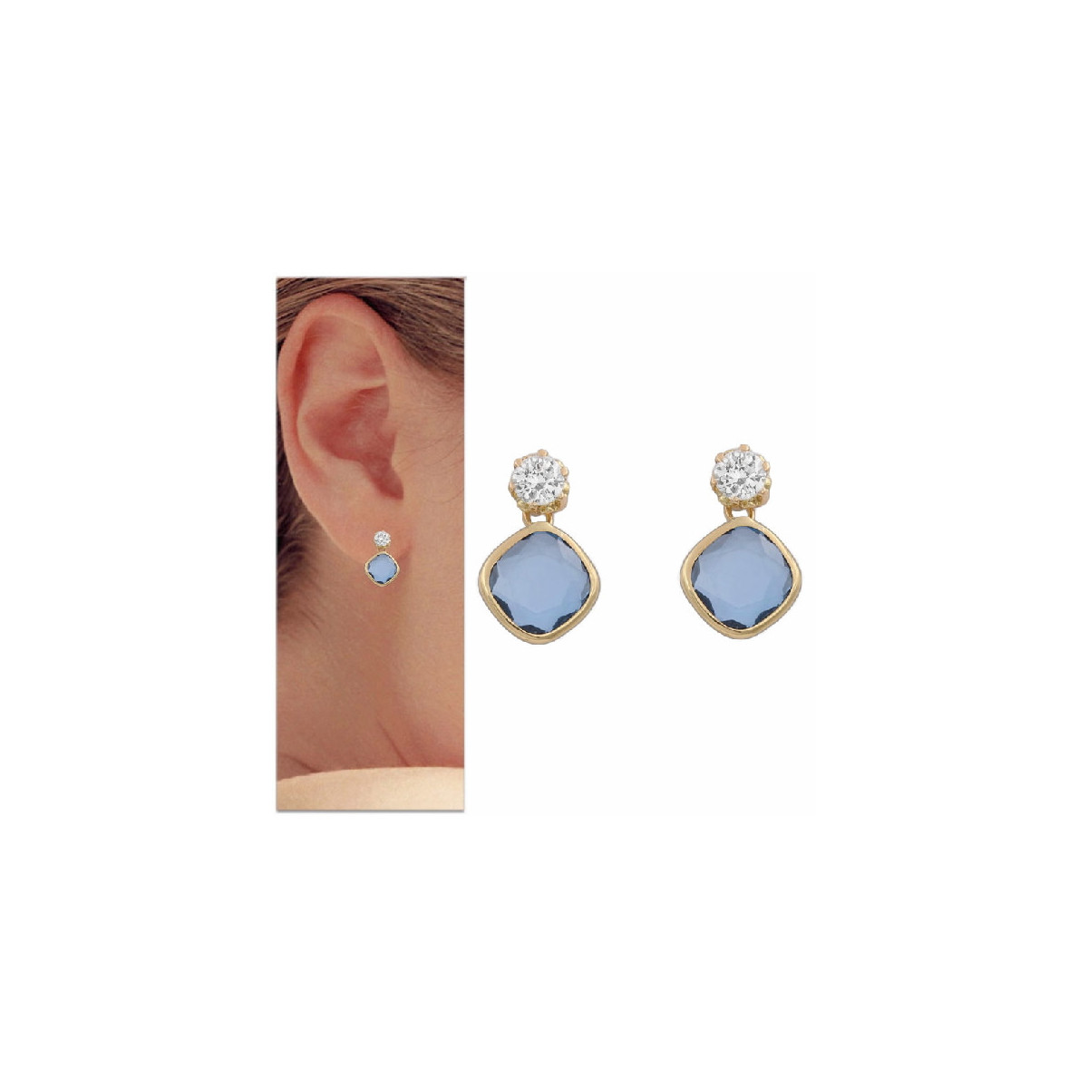 Pendientes Oro Lucarelli P982