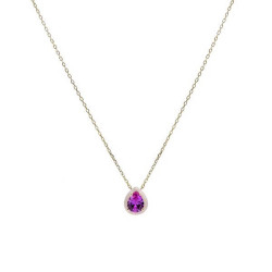 Collar plata chapada LineArgent 18791-R-PE