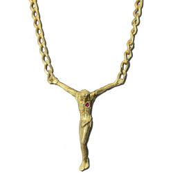 Collar oro PERE BERENGUER Cristo Dalí