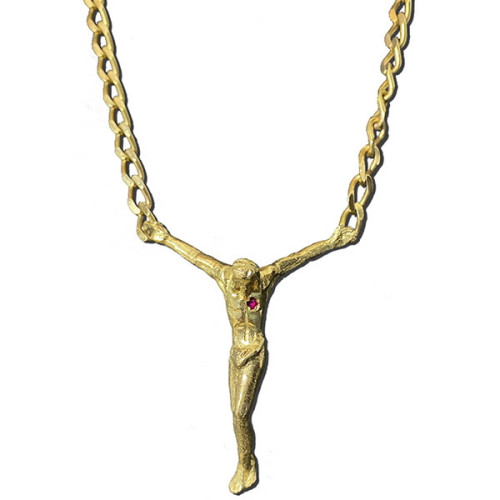 Collar oro PERE BERENGUER Cristo Dalí