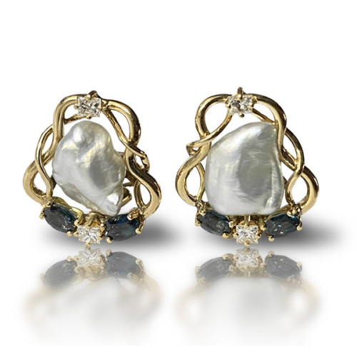 Pendientes Oro y diamantes