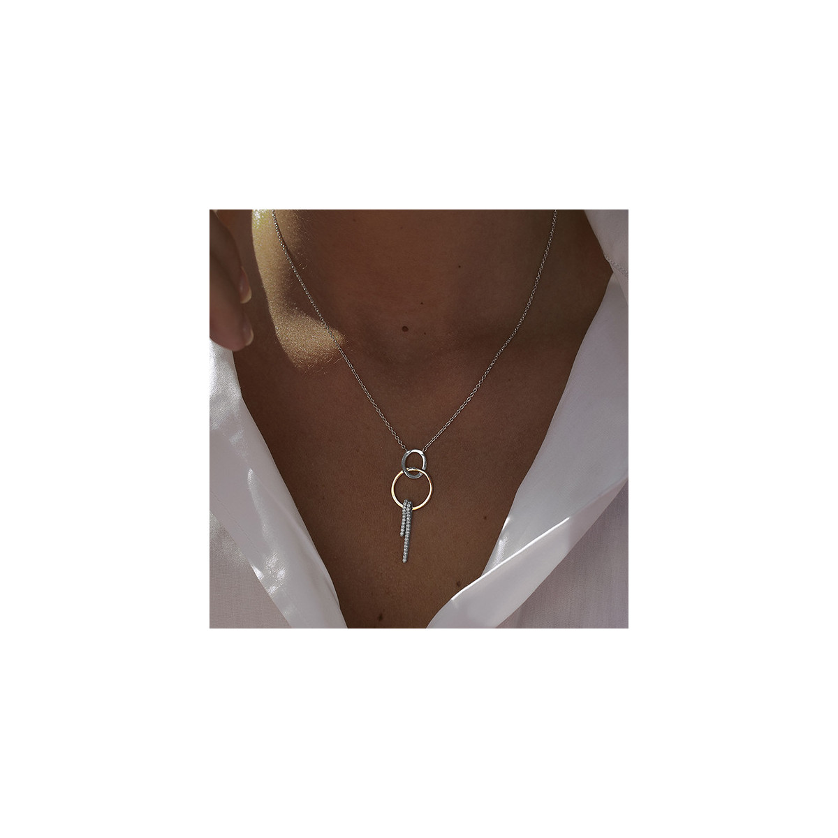 Collar plata LineArgent 18451-PE